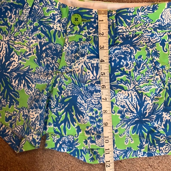Lilly Pulitzer The Callahan Limeade Print Shorts Women’s Size 00 - Picture 6 of 8